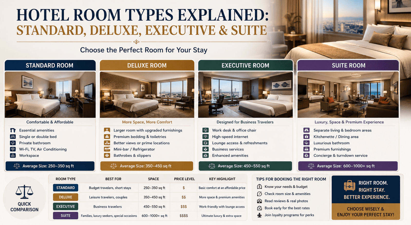 Types of Hotel Rooms